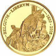 100 Euros - Albert II 175th Anniversary of Independence, Belgium, 2005 reverse image