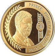 100 Euros - Albert II Prince Philippe, Belgium, 2010 reverse image