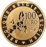 100 Euros - Albert II Gerhard Mercator obverse image