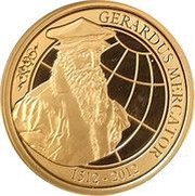 100 Euros - Albert II Gerhard Mercator, Belgium, 2012 reverse image