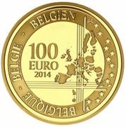 100 Euros - Philippe Andreas Vesalius obverse image