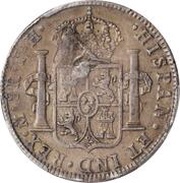 6 Shillings 1 Penny - George III FERDIN VII DEI GRATIA; countermarked reverse image