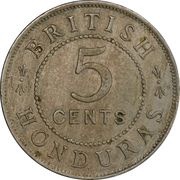 5 Cents - Edward VII reverse image