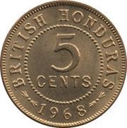 5 Cents - Elizabeth II reverse image
