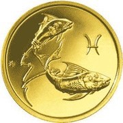 50 Roubles Pisces, Russia, 2004 reverse image