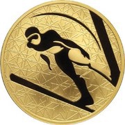 200 Roubles Ski Jumping, Russia, 2009 reverse image