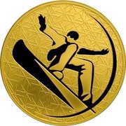 200 Roubles Snowboard, Russia, 2010 reverse image