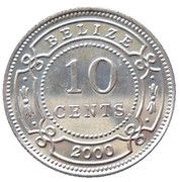 10 Cents - Elizabeth II, Belize, 1974-2020 reverse image