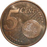 5 Euro Cents reverse image