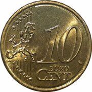 10 Euro Cents reverse image