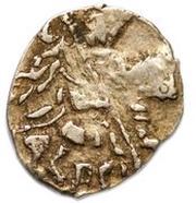 Kopeck - Mikhail I Pskov; ПС obverse image