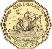 1 Dollar - Elizabeth II Nickel brass reverse image