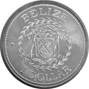 1 Dollar Mayan king obverse image