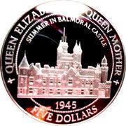 5 Dollars Balmoral Castle, Belize, 1995 reverse image