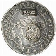 Jefimok Rouble - Alexey Mikhailovich Countermarked over "Lübeck Thaler 1549" obverse image