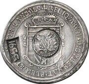 Jefimok Rouble - Alexey Mikhailovich Countermarked over "Alsace Thaler" obverse image