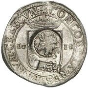 Jefimok Rouble - Alexey Mikhailovich Countermarked over "Gelderland Lion Daalder" obverse image