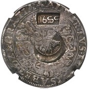 Jefimok Rouble - Alexey Mikhailovich Countermarked over "Brabant Patagon" obverse image