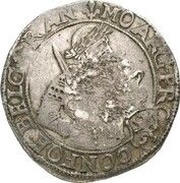 Jefimok Rouble - Alexey Mikhailovich Countermarked over "Overijssel Rijksdaalder", Russia, 1655 reverse image