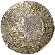 Jefimok Rouble - Alexey Mikhailovich Countermarked over "Zwolle Arendrijksdaalder", Russia, 1655 reverse image