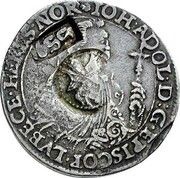 Jefimok Rouble - Alexey Mikhailovich Countermarked over "Schleswig-Holstein-Gottorp" Thaler" obverse image