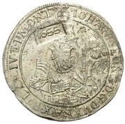 Jefimok Rouble - Alexey Mikhailovich Countermarked over "Saxony Thaler" obverse image