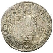 Jefimok Rouble - Alexey Mikhailovich Countermarked over "Saxony Thaler", Russia, 1655 reverse image
