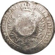 Jefimok Rouble - Alexey Mikhailovich Countermarked over "St. Gallen Thaler", Russia, 1655 reverse image