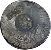 Jefimok Rouble - Alexey Mikhailovich Countermarked over "Overijssel Rijksdaalder 1620" obverse image