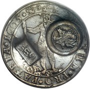 Jefimok Rouble - Alexey Mikhailovich Countermarked over "Brunswick-Wolfenbüttel Wildman Taler 1605" obverse image
