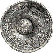 Jefimok Rouble - Alexey Mikhailovich Countermarked over "Mansfeld-Friedburg Taler 1603" obverse image