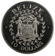 10 Dollars Battle of St. George’s Caye obverse image