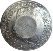 Jefimok Rouble - Alexey Mikhailovich Countermarked over "Austria Hall Mint Taler 1613", Russia, 1655 reverse image