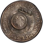 Jefimok Rouble - Alexey Mikhailovich Countermarked over "Eastern Friesland Thaler 1564" obverse image