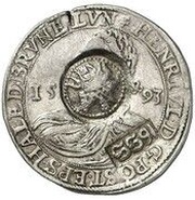 Jefimok Rouble - Alexey Mikhailovich Countermarked over "Brunswick-Wolfenbüttel Taler" obverse image