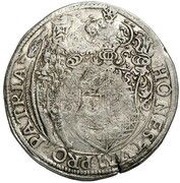 Jefimok Rouble - Alexey Mikhailovich Countermarked over "Brunswick-Wolfenbüttel Taler", Russia, 1655 reverse image