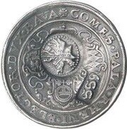 Jefimok Rouble - Alexey Mikhailovich Countermarked over "Pfalz Thaler" obverse image