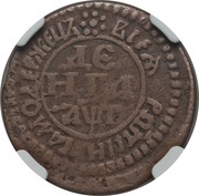 Denga - Peter I, Russia, 1701-1704 reverse image