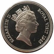 25 Dollars - Elizabeth II Royal Visit obverse image