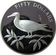 50 Dollars Red-footed booby reverse image