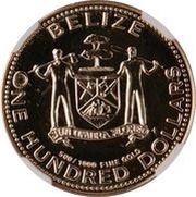 100 Dollars Queen angelfish obverse image