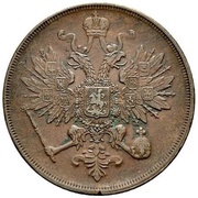 3 Kopecks - Alexander II Warsaw Mint obverse image