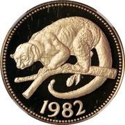 100 Dollars Kinkajou, Belize, 1982 reverse image