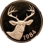 100 Dollars White-tailed deer reverse image
