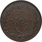 5 Kopecks - Ekaterina II Novodel obverse image