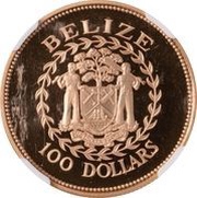 100 Dollars Battle of St. George's Caye obverse image