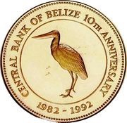 250 Dollars Central Bank, Belize, 1992 reverse image