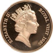500 Dollars - Elizabeth II Royal Visit obverse image
