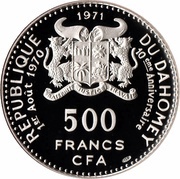 500 Francs Independence obverse image