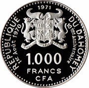 1000 Francs Independence obverse image
